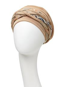 Parukapood-peakatted-turban-muts-Scarlett-caramel mix