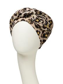Parukapood-turban-Amber-gold-glittery