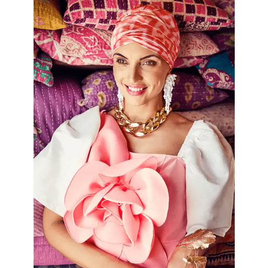 HocSapphire Turban Ikat Orange