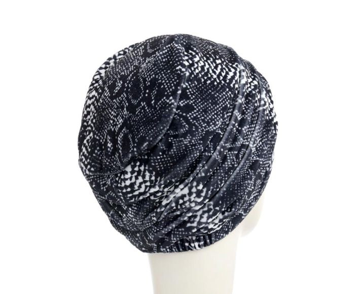 Parukapod-müts-turban-hoc-lea-blue-snake2