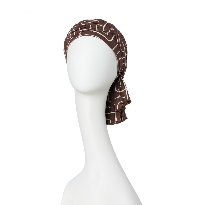 House of Christine Shakti turban I Graphic Pearl