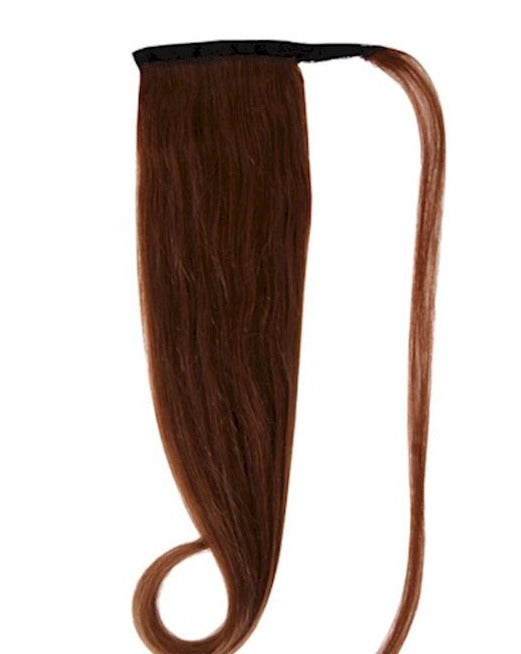 Natural real hair ponytail no. 4 Chocolate Brown 