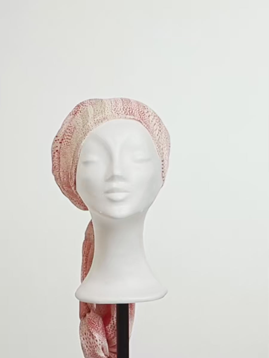 Parukapood-peakatted-alopeetsia-turban-headweare-AMBER-Boho-punane-kuldne-müts